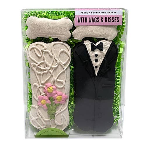 Bubba Rose Biscuit Co. - With Wags & Kisses Box - Bride & Groom
